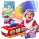  Sorter Plush Box with Cloths, Sensory Toy, Montessori Learning