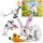  LEGO Creator 399331 Lego Construction Bricks 3-in-1 Bird Rabbit Hare Seal Bunny Toy, White