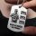  Titanium Military Motivational Dog Tag with FREE ENGRAVING