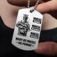  Titanium Military Motivational Dog Tag with FREE ENGRAVING