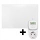 Infrared heater, electric wall IR panel 360 W with thermostat