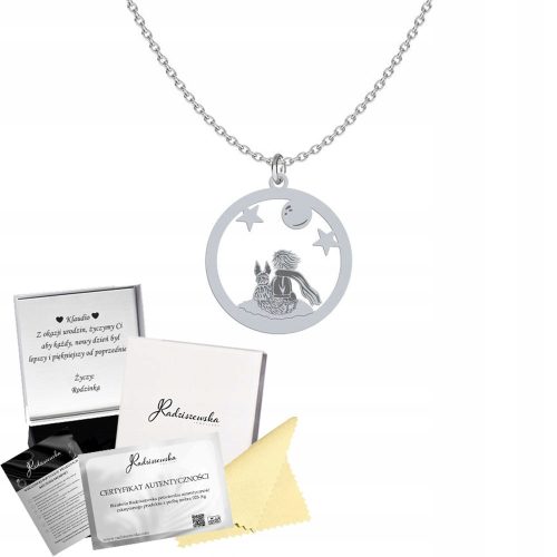  Necklace Silver Little Prince 925 Chain Gift Woman FREE ENGRAVING