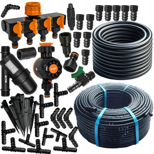  TIMER IRRIGATION KIT 25 m MOUNTING PIPE PLUS DRIP LINE 100 m