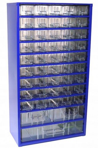  METAL ORGANIZER CABINET WITH 48 DRAWERS