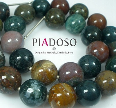  Natural Beautiful Agate Silver Necklace