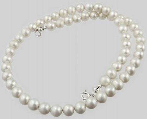  Real Beautiful Pearls Necklace Certificate Silver