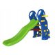 plastic slide with blue ladder