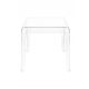  King Home GHOST square coffee table 42 x 42 x 41 cm transparent