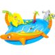 INFLATABLE POOL WITH SLIDE, PLAYGROUND, FOUNTAIN
