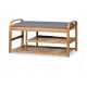  Upholstered bench with storage space Halmar 100 x 50 x 33 cm, shades of grey