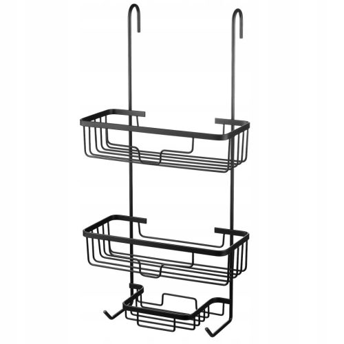  METAL SHELF, BATHROOM HANGER, SHOWER HANGER, CABIN HANGER, BLACK