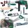  TOOL SET IN CASE SOUND EFFECTS LIGHT STRIKE DRILL SCREWDRIVER SAW + Children's Drill Klein 8413