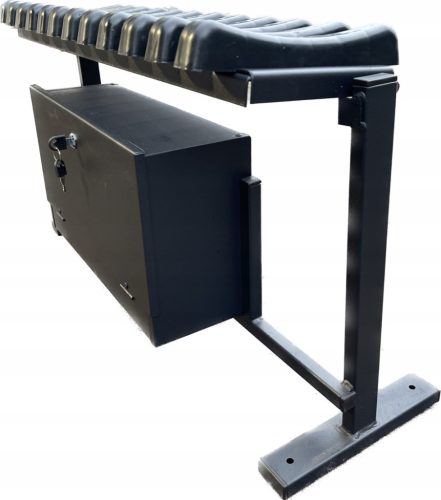 Foldable cemetery bench with box benches-A 85 x 25 x 47 cm