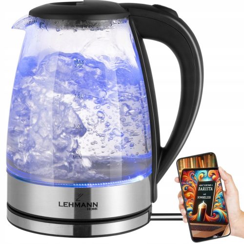  Lehmann Aqua Glass 10 kettle 2200 W 2 l transparent