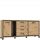  Forte Trondheim Chest of Drawers 177.4 x 41.5 x 81.3 cm Artisan Oak, Matt Black Oak
