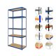 metal storage rack 213 x 100 x 40 cm