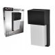 Black Masterled garden wall light with integrated 18W LED source