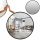  Gold and chrome wall mirror, metal frame, 600 x 600 mm