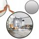  Gold and chrome wall mirror, metal frame, 600 x 600 mm