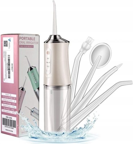  DENTAL IRRIGATION WIRELESS DENTAL POWERFUL 4 NOZZLES 3 MODES 220 ML