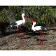  Decorative garden figure STORK FAMILY - MOTHER WITH BABY
