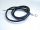  BLACK STRAP WITH 925 SILVER CLASP, diameter 3 mm, length 50 cm