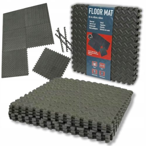  BLACK PUZZLE MAT FOR EXERCISES RUBBER FOR WASHING MACHINE WATERPROOF