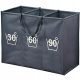  Kesper freestanding laundry basket 150l, grey and silver tones
