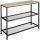  TecTake 01 console rectangular 100 x 30 x 81cm black, brown tones