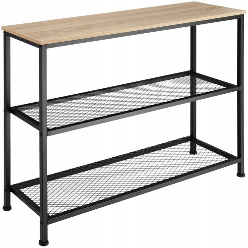  TecTake 01 console rectangular 100 x 30 x 81cm black, brown tones