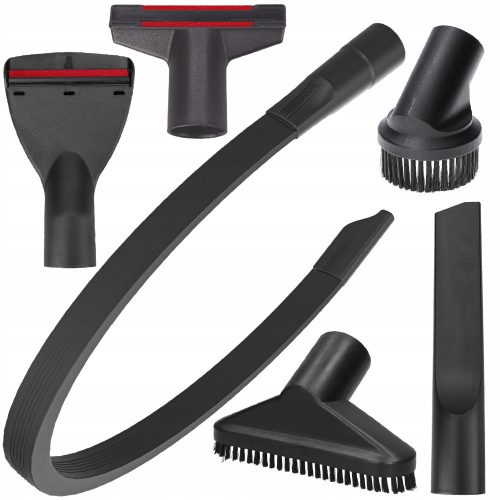  A set of vacuum cleaner nozzles with mounting system, 32-35 mm, 6 pieces.