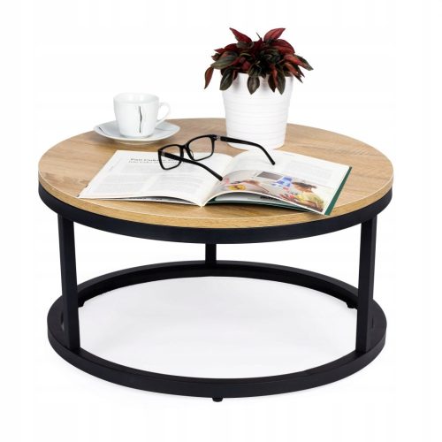  ModernHome 1955 coffee table round 60 x 60 x 31.5 cm in beige tones