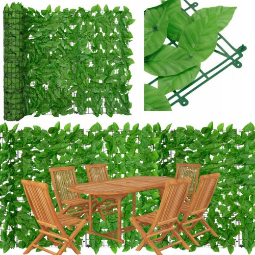  HOUSSE TAPIS DE BALCON POUR BALCON FEUILLES VERTES 200X75CM