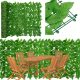  HOUSSE TAPIS DE BALCON POUR BALCON FEUILLES VERTES 200X75CM