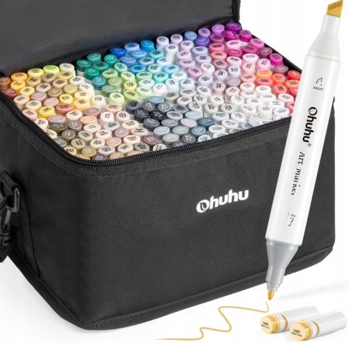  Ohuhu Markers, 200 Pack, Colored Alcohol Markers, Art Markers