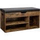  Meuble à chaussures Songmics avec assise 80 x 44 x 30 cm dans les tons marron