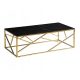  Signal Glamour rectangular bench 120 x 60 x 40 cm black