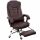  FBK003 Fauteuil de bureau avec repose-pieds, marron