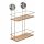  5fünf Simple Smart 174617 metal bathroom shelf, 2 levels