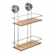  5fünf Simple Smart 174617 metal bathroom shelf, 2 levels