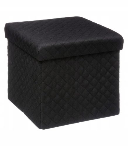  5fünf Simple Smart upholstered pouf, black