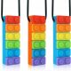  Teething ring LOGOPEEDIC, multi-colored silicone