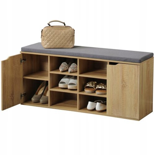  Meuble à chaussures avec siège Kesper 103 x 48 x 30,5 cm tons marron