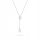  SILVER CHAIN NECKLACE pr. 925 Tie with Clovers Clovers