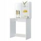  ModernHome dressing table, matt white, 108 x 142 x 40 cm