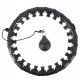  Hula hoop with studs 9965 51 cm black