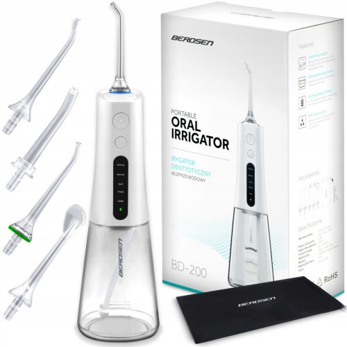  Cordless Dental Irrigator BERDSEN 5 Modes and 5 Tips
