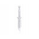  Silver men's pendant knife + engraving pr.925 pendant