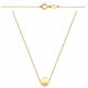  Necklace gold 585 with gold ball super light 50cm