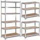  Humberg metal storage rack, 222 x 110 x 50 cm, max. 150 kg per rack